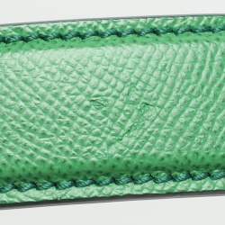 Pre Owned Dolce & Gabbana Miss Sicily Large Green Leather Top Handle Bag