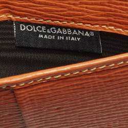 Pre Owned Dolce & Gabbana Sicily Von Yellow/Pink Python Wallet On Chain