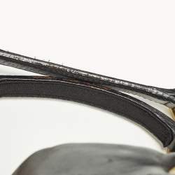 Pre Owned Dolce & Gabbana Miss Kristen Black/Silver Leather and Sequins Shopper Tote