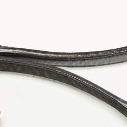 Pre Owned Dolce & Gabbana Miss Kristen Black/Silver Leather and Sequins Shopper Tote