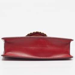 Pre Owned حقيبة كتف دولتشي أند غابانا جلد أبيض متوسطة ديفوشن