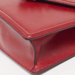 Pre Owned حقيبة كتف دولتشي أند غابانا جلد أبيض متوسطة ديفوشن