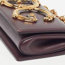 Pre Owned حقيبة هاتف دولتشي أند غابانا دي جي غريس جلد أحمر