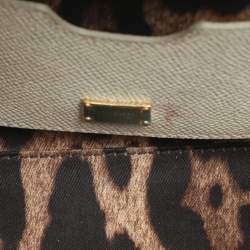 مملوكة مسبقًا Dolce & Gabbana Miss Sicily Small Cream Leather Top Handle Bag