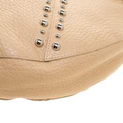 Pre Owned Dolce & Gabbana Beige Leather and Snakeskin Hobo