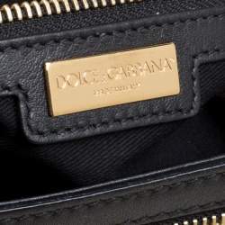 Pre Owned Dolce & Gabbana Brown Leopard Print Coated Canvas Large Miss Sicily Top Handle Bag