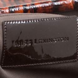 Pre Owned حقيبة كلتش دولتشي أند غابانا كبيرة جلد لامعة نحاسية