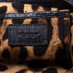 مملوكة مسبقًا Dolce & Gabbana Black Leather Miss Romantique Satchel