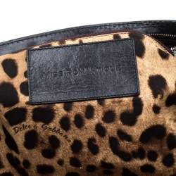 مملوكة مسبقًا Dolce & Gabbana Black Leather Miss Romantique Satchel