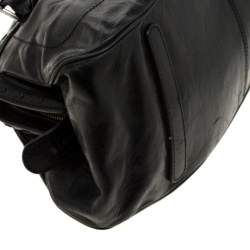 مملوكة مسبقًا Dolce & Gabbana Black Leather Miss Romantique Satchel