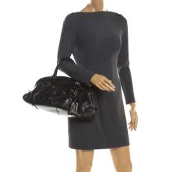 مملوكة مسبقًا Dolce & Gabbana Black Leather Miss Romantique Satchel