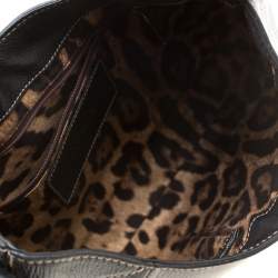 Pre Owned Dolce & Gabbana Black Leather Shoulder Bag