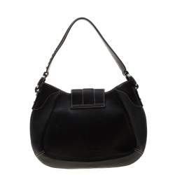 Pre Owned Dolce & Gabbana Black Leather Shoulder Bag