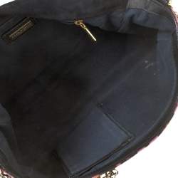 مملوكة مسبقًا  حقيبة كتف دولتشي أند غابانا شعر العجل بنقوش جلد فهد بسلسلة بنفسجية