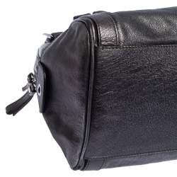 Dolce & Gabbana Metallic Grey Leather Miss Easy Way Boston Bag         