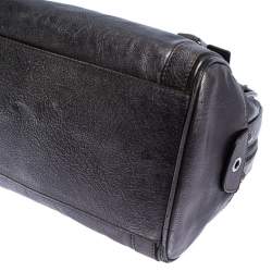 Dolce & Gabbana Metallic Grey Leather Miss Easy Way Boston Bag         