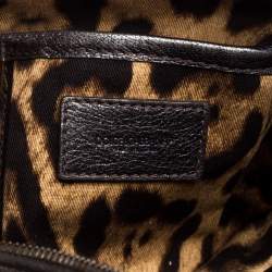Dolce & Gabbana Metallic Grey Leather Miss Easy Way Boston Bag         