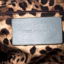 Dolce & Gabbana Grey Leather Miss Rouche Satchel