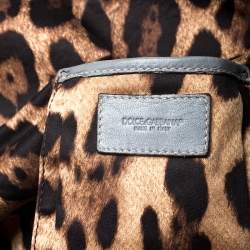 Dolce & Gabbana Grey Leather Miss Rouche Satchel