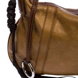 Dolce & Gabbana Tan/Brown Leather Shoulder Bag