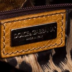 Dolce & Gabbana Tan/Brown Leather Shoulder Bag