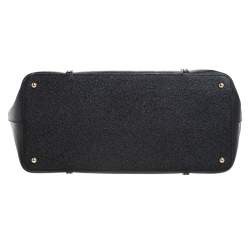 Pre Owned Dolce & Gabbana Black Leather Miss Escape Shopper Totes