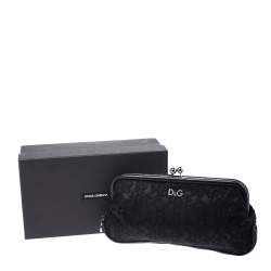 مملوكة مسبقًا حقيبة كلتش دولتشي اند غابانا قفل متعاكس دانتيل سوداء