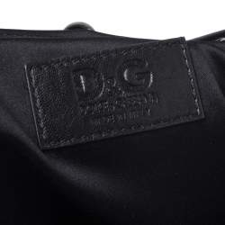 مملوكة مسبقًا حقيبة كلتش دولتشي اند غابانا قفل متعاكس دانتيل سوداء