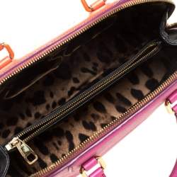 مملوكة مسبقًا حقيبة دولتشي أند غابانا ميغان دومي صغيرة جلد برتقالي و وردي