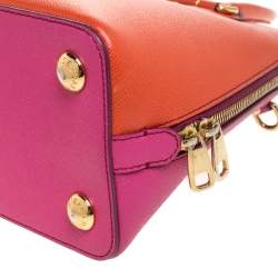 مملوكة مسبقًا حقيبة دولتشي أند غابانا ميغان دومي صغيرة جلد برتقالي و وردي