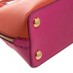 مملوكة مسبقًا حقيبة دولتشي أند غابانا ميغان دومي صغيرة جلد برتقالي و وردي