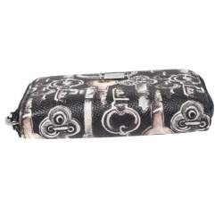 Pre Owned Dolce & Gabbana Black Key Print Canvas Coin Wallet