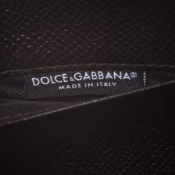 Pre Owned Dolce & Gabbana Black Key Print Canvas Coin Wallet