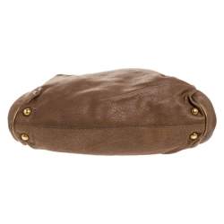 Pre Owned Dolce & Gabbana Brown Leather Frame Bag