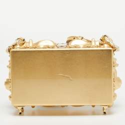 Dolce & Gabbana Multicolor Acrylic Mirrored Baroque Dolce Box Bag