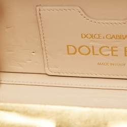 Dolce & Gabbana Multicolor Acrylic Mirrored Baroque Dolce Box Bag