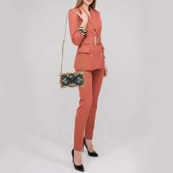 Dolce & Gabbana Multicolor Acrylic Mirrored Baroque Dolce Box Bag