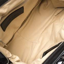 Pre Owned Dolce & Gabbana Black Leather Miss Curly Satchel 