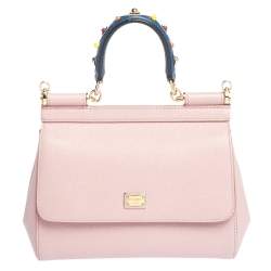 Sicily pony-style calfskin crossbody bag Dolce & Gabbana Pink in Pony-style  calfskin - 33935404