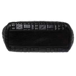 Pre Owned Dolce and Gabbana Black Leather Large Miss Sicily Top Handle Bag