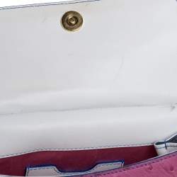 Pre Owned Dolce & Gabbana Multicolor Crocodile and Ostrich Small Miss Sicily Top Handle Bag