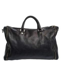 Pre Owned Dolce & Gabbana Black Leather Boston Bag