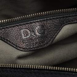 Pre Owned Dolce & Gabbana Black Leather Boston Bag
