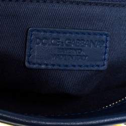 Pre Owned Dolce & Gabbana Multicolor Majolica Print Canvas and Leather Embellished Tote