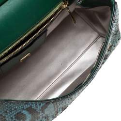 مملوكة مسبقًا Dolce & Gabbana Multicolor Crocodile and Python Medium Miss Sicily Top Handle Bag