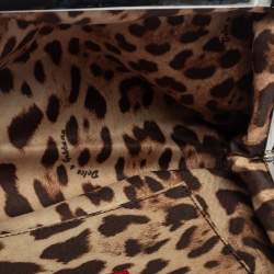 مملوكة مسبقًا Dolce & Gabbana Red Patent Leather Chain Frame Clutch