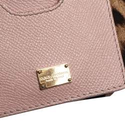 مملوكة مسبقًا حقيبة دولتشي أند غابانا ميس سيسيلي متوسطة يد علوية جلد وردي