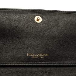 مملوكة مسبقًا Dolce & Gabbana Red Python Dauphine Continental Wallet