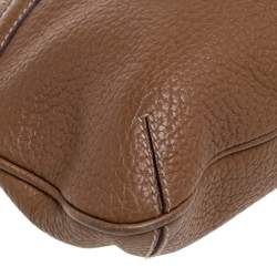 Pre Owned Dolce & Gabbana Tan Leather Chain Shoulder Bag