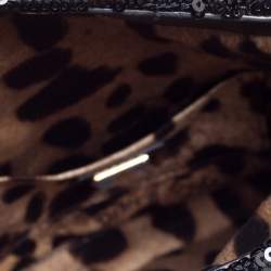 Pre Owned Dolce & Gabbana Black Sequin Miss Charles Crossbody Bag